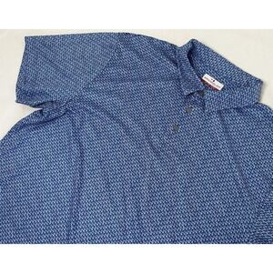 Grand Slam Adult Mens Performance Blue Short‎ Sleeve Polo Athletic Golf Size 2XL